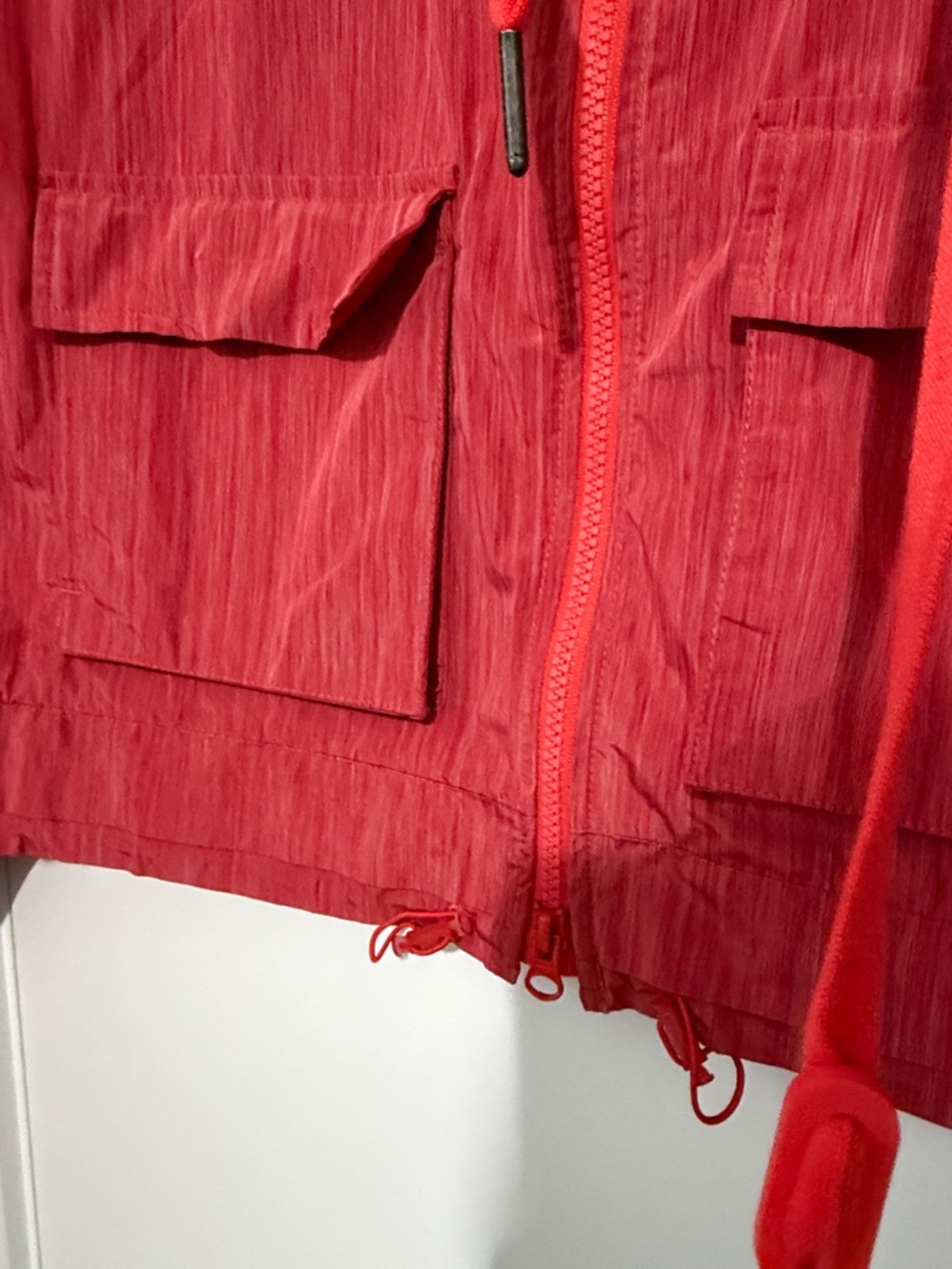 Adidas by Stella McCartney Red Cropped Utility Jacket size S - Picture 3 of 6